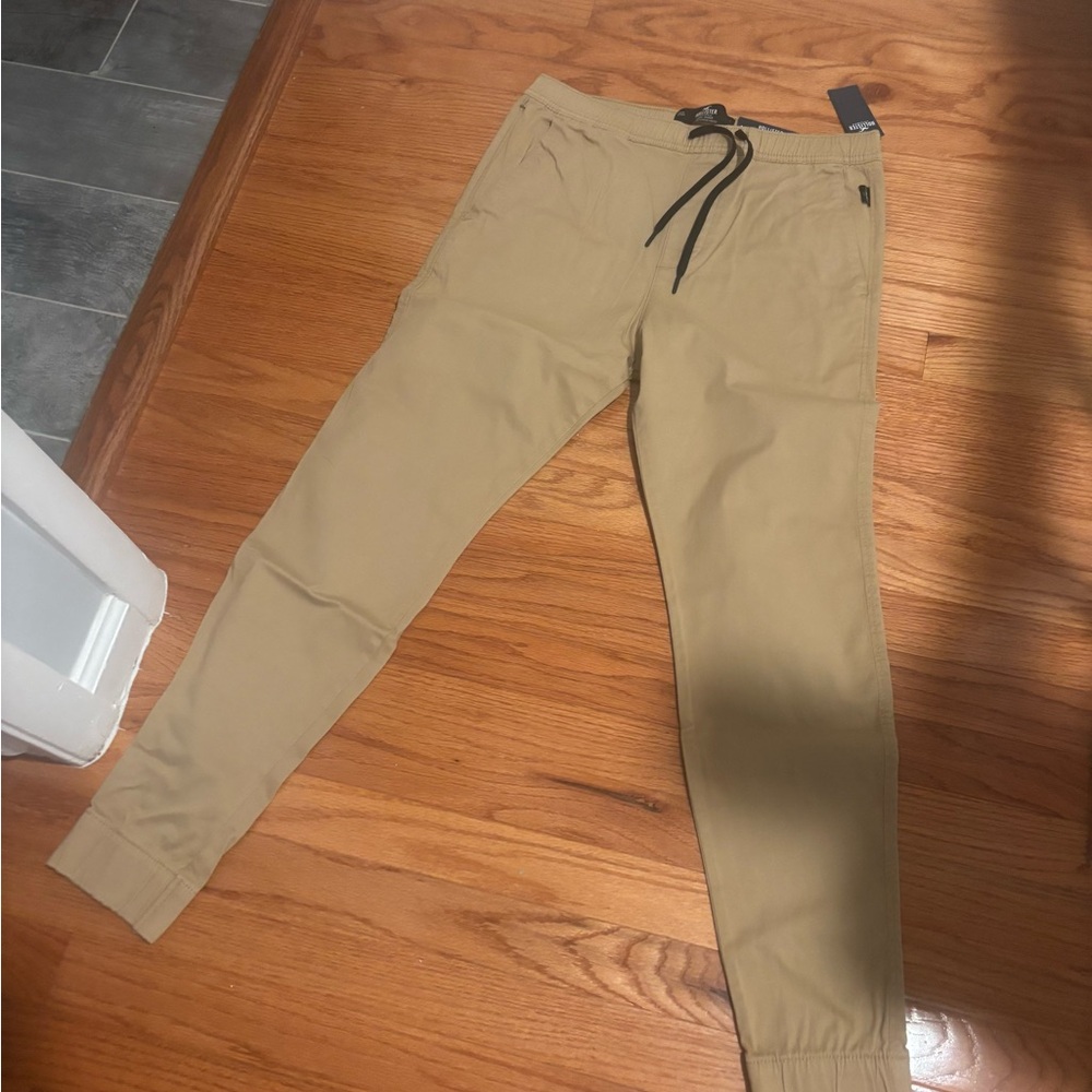 Hollister Men's Khaki Jogger Pants